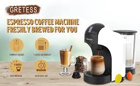 Maybe you would like to learn more about one of these? Amazon Com Coffee Machine Capsule Coffee Machine Espresso Cappuccino And Latte Pod Machine For Dolce Gusto Capsules 34 Oz Water Tank 3 Level Settings Gretess Opt Xw Home Kitchen