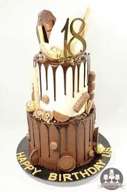 The 18th birthday cake ideas could become your desire when creating about birthday cake. Drip Cake 18th Birthday Cake Candy Birthday Cakes Chocolate Cake Designs