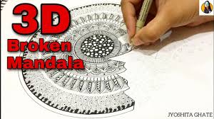 Download How To Draw 3d Mandala 3d Broken Mandala Art Step By Step Video Tutorial For Beginners 3d Art Youtube