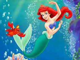 Ariel, luminos, pelirroja, sirena, mar, fantasía, niña, verano, princesa,  disney, Fondo de pantalla HD 