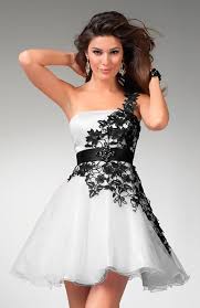 Black And White Maid Of Honor Dress Black And White Prom Dresses Spring Prom Dresses Lace Homecoming Dresses