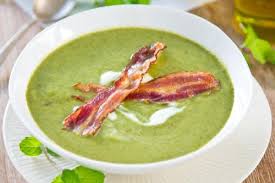 Courgette And Bacon Soup Recipe Bacon Soup Bacon Soup Recipes Bacon