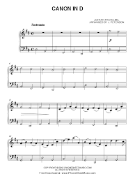 Download and print top quality canon in d and gigue sheet music for violin and piano by johann pachelbel. Canon In D Easy Piano Canon De Pachelbel Compositions