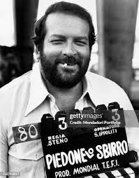 Italian actor Bud Spencer smoking a cigarette holding the... News Photo
