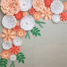 2018 diy large rose giant paper flowers for wedding backdrops decorations paper crafts baby nursery birthday video tutorials. 2 Pcs Large Paper Flowers Backdrop Birthday Wall Decor Party Diy Decoration Sale Banggood Com