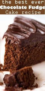 Easy Chocolate Fudge Cake In 2020 Chocolate Fudge Cake Recipe Dessert Recipes Fudge Cake Recipe