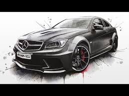 Mercedes C63 Amg Black Series Watercolour Painting Youtube C63 Amg Black Series Mercedes C63 Amg Mercedes C63