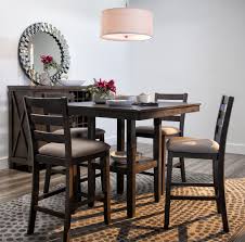 Jameson Grey 5 Piece Counter Set Dining Room Small Living Room Dining Room Combo Dining Room Decor Elegant
