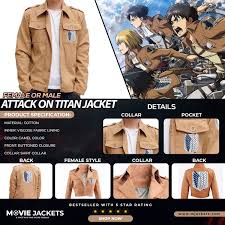 See your favorite jacket for snowboarding and drake jackets discounted & on sale. Male And Female Attack On Titan Jacket Scout Regiment