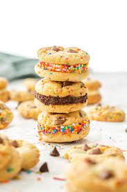 Birthday Cake Cookies Recipe Salted Chocolate Chip Cookies Chewy Ginger Cookies Cookie Recipes Chewy