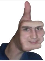 thumbs up guy" Magnet for Sale by purplepinkdrgn