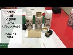 Audi A6 2014 Derby Deri Direksiyon Ve Doseme Boyasi Uygulamasi Youtube