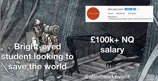 What salary does a lawyer earn in london? There S An Allen Over It Instagram Account Poking Fun At City Law Legal Cheek