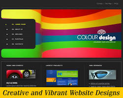 Image of Creative and vibrant website theme