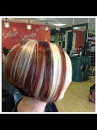 Red Blonde Bob Hairstyles For Thick Blonde Hair Red Lowlights Thick Hair Styles