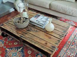 21 ways to make an industrial coffee table. Diy Solid Pallet Coffee Table With Wheels 101 Pallets