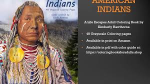 Doodle art to print for free. Native American Indians Adult Coloring Book Flip Thru Youtube