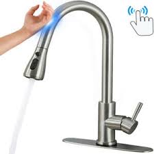 touch kitchen faucet with pull down