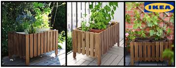 If you want extra storage, a raised bed is the way to go. Ikea Planter Box