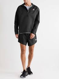 Black Theo Shell Half Zip Jacket District Vision Mr Porter