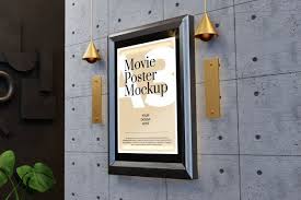 Movie Poster Mockup In 2020 Poster Mockup Business Poster Poster Frame