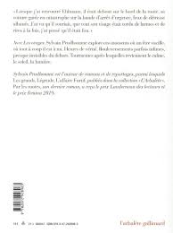 J'ai toujours eu assez confiance en moi. Les Orages Sylvain Prudhomme Gallimard Grand Format La Librairie Du Gresivaudan Crolles