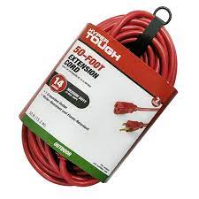 Shop with afterpay on eligible items. Hyper Tough 50ft 14awg 3 Prong Red For Indoor And Outdoor Use Extension Cord Walmart Com Walmart Com
