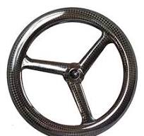 Carbon 3 Spokes Wheels 700C TT Road Track Fixed Gear Bike Wheelset Disc/V  Brake | eBay