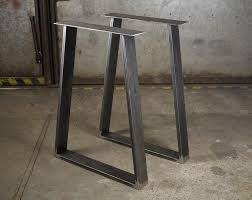 h 1 5 metal table legs 1 5 etsy table en acier pieds de table pieds de table a manger