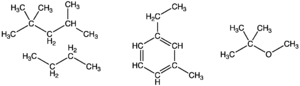 The chemical formula for gasoline can be approximated as c8h18. Gasoline Wikipedia