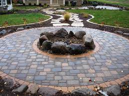 Paver Fire Pit Area Outdoor Fire Pit Outdoor Fire Pit Designs Backyard Fire