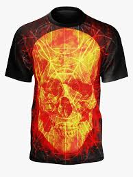 Download icons in all formats or edit them for your designs. Matrix Fire Skull T Shirt Active Shirt Hd Png Download Kindpng
