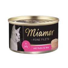 miamor delicious filets tavuk eti ve pirincli konserve kedi mamasi 100 gr konserve tavuk jole