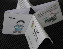 Doa ini begitu banyak dikenal dan digunakan oleh orang kristen untuk panduan berdoa. Contoh Buku Mini Doa Bapa Kami