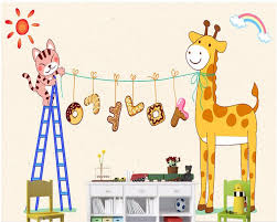 Beibehang Papel De Parede Custom Wallpaper 3d Cartoon Cute Giraffe Children Room Background Wall Mural 3d Papel Parede Wallpaper Papel Parede Papel De Parede 3dpapel De Parede Aliexpress