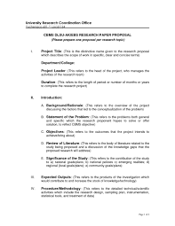 Concept papers describe the purpose and projected outcomes of the project, and are delivered to potential sponsors. Research Project Concept Paper Template