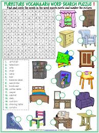 Check spelling or type a new query. Furniture Vocabulary Esl Word Search Puzzle Worksheets For Kids Word Search Chair