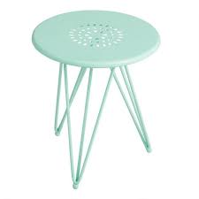 Add fashionable function to any seating space with the stylish options of accent tables from this wonderful selection! Layla Round White Metal Outdoor Accent Table
