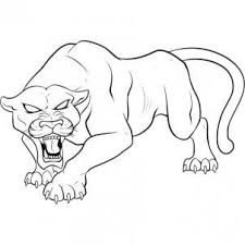 How To Draw A Black Panther Step By Step Rainforest Animals Animals Free Online Drawing Tutorial A Black Panther Drawing Animal Coloring Pages Panther Art