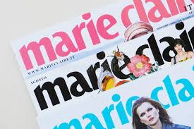 Stack of Marie Clair Magazines, International Monthly Magazine Editorial  Stock Photo