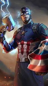 If you're looking for the best captain america wallpapers then wallpapertag is the place to be. Captain America Mjolnir Artwork Iphone Wallpaper Captain America Art Captain America Wallpaper Captain America Comic