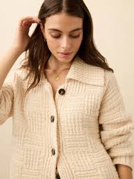 Heirloom Cotton Outback Cardigan - Cream | Faherty Brand