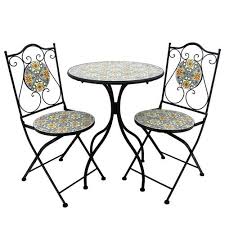 The tiles are made from different types of stones. Mosaic Tile Bistro Set 1 Table 2 Folding Chairs Buy Bistro Set Mosaic Bistro Set Tile Bistro Set Product On Alibaba Com