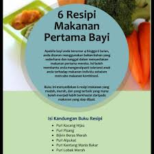 Beragam resep bubur bayi sehat. Resepi Makanan Untuk Bayi 6 Bulan Pertama