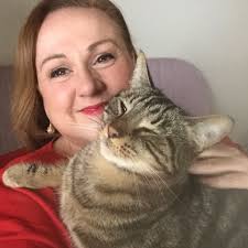 My darling Chubby spent the morning photo bombing me during my interview