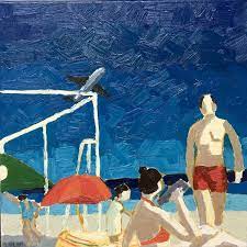 See more ideas about beach scenes, art, painting. Beach Scene 5 Painting By Linda Mathiesen Saatchi Art