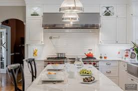 kitchens with subway tile backsplashes