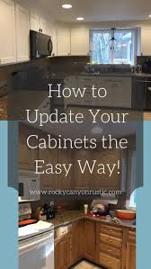 Painting Your Cabinets Makes A Huge Difference But Is Super Tedious Diy Cabin Update Kitchen Cabinets Refacing Kitchen Cabinets Cost Refacing Kitchen Cabinets