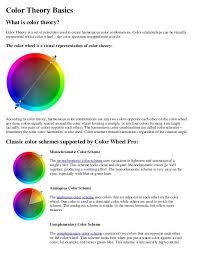 Colorstheory Color Analysis What Is Color Theory Color Theory