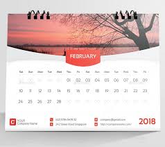 Desk Calender 2018 Desk Calender Infographic Design Layout Infographic Design